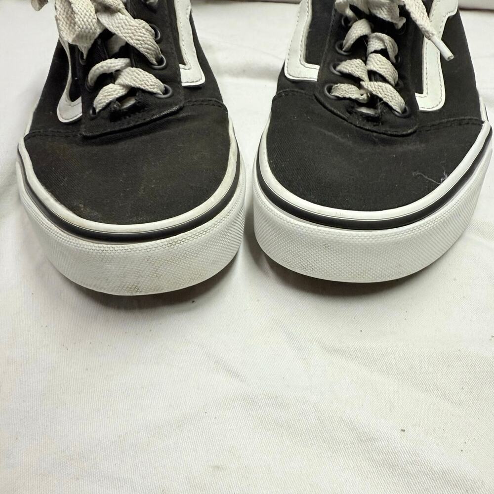 VANS Off The Wall  sneakers Women’s size 9 
Black & White low top  Canvas Skate - Picture 12 of 13